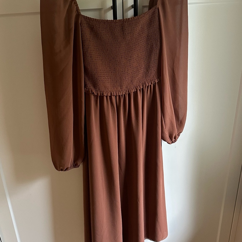 Aritzia Wilfred Brown Dress